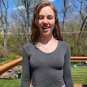 Cute Gray soft long sleeve